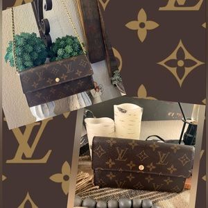 Louis Vuitton Monogram Portefeiulle Sarah Long Bifold & insert to convert